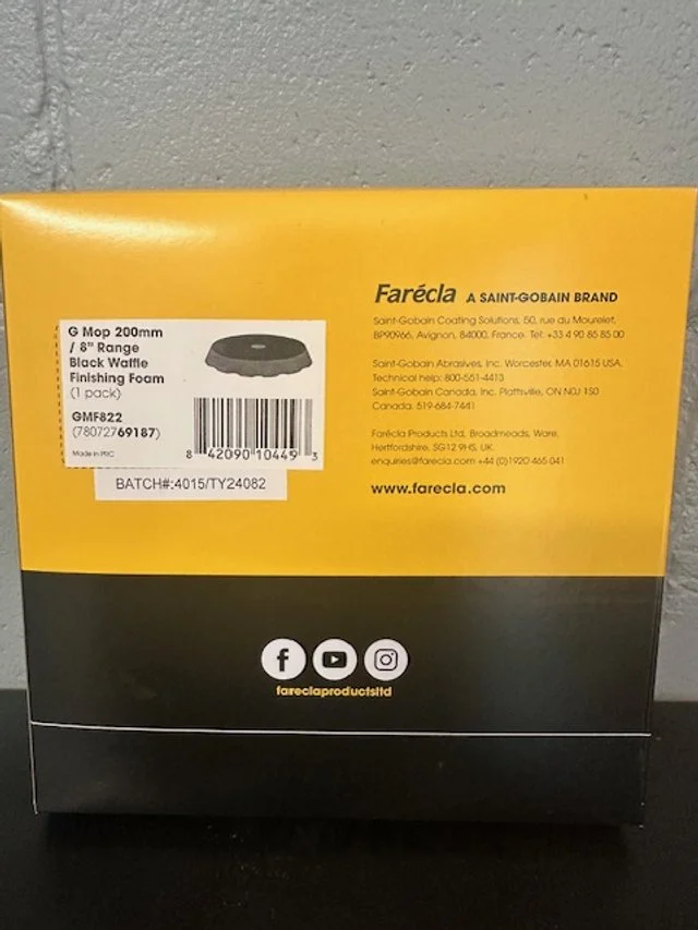 Farécla G Mop waffle black finishing foam pad